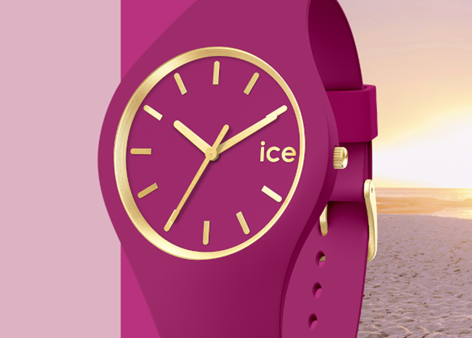 Das Modell Orchid ist das Aushängeschild der neuen Ice Watch-Serie „ICE glam brushed“.