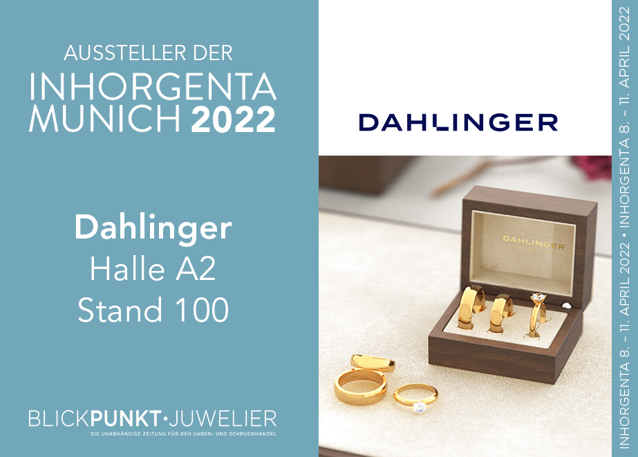 Dahlinger begrüßt Sie in Halle A2, Stand 100/301.