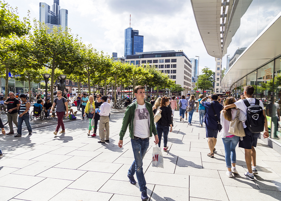 Einkaufsstraße-Frankfurt Zeil Midijobs