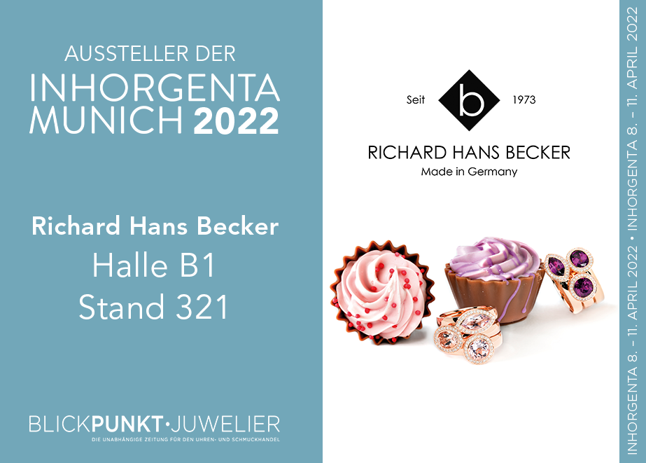 Richard Hans Becker begrüßt Sie auf der Inhorgenta in Halle B1, Stand 321.