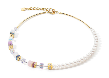 Gewonnen: Das Siegerstück des diesjährigen Inhorgenta Award, Kategorie „Fashion Jewelry“: Die Kreation „GEOCUBE® trifft auf Perle“ von Coeur de Lion.