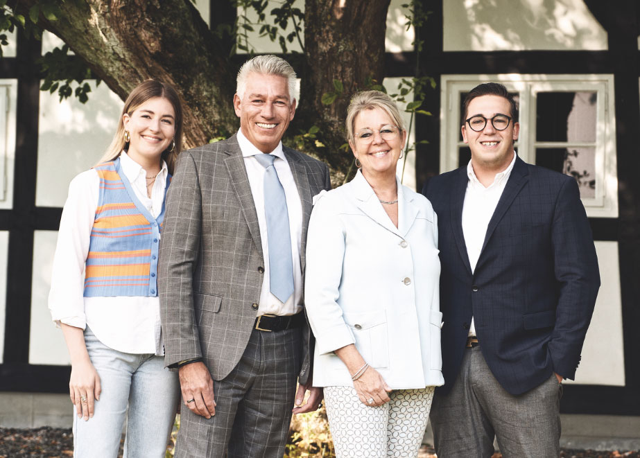 Familie Wortmann von Juwelier Steinbreder: Tochter Carolin, Stefan Wortman, Sylke Wortmann und Sohn Frederic. © Juwelier Steinbreder