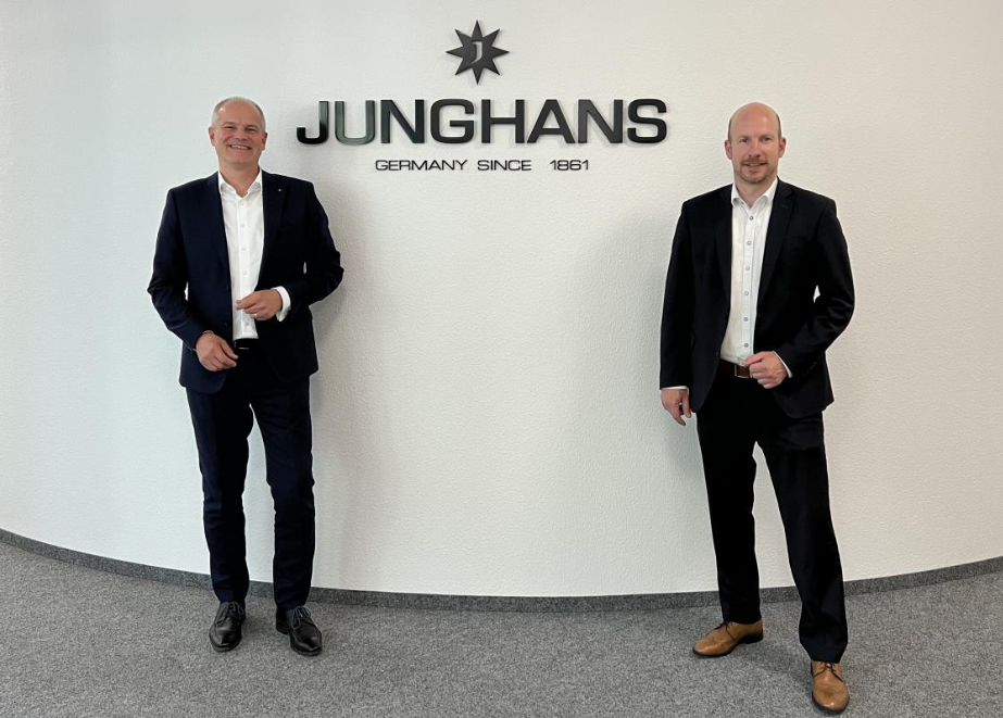 Seit 1. Juni Führungsspitze bei Junghans: Matthias Stotz (links) mit Hannes Steim. © Junghans