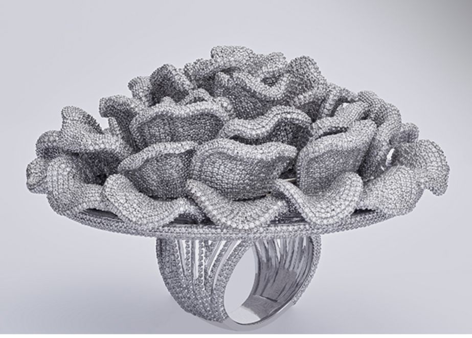 Rekord-Ring mit den meisten Diamanten Guiness World Record
