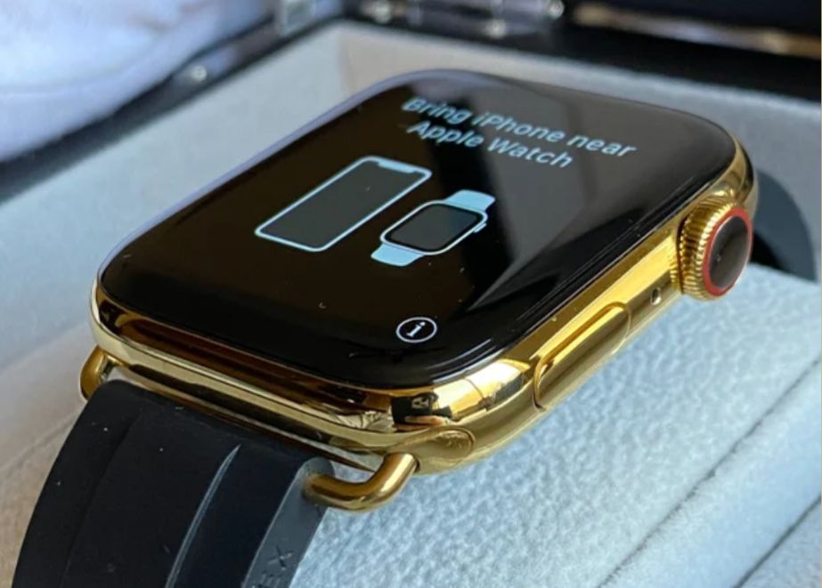 De Billas Lux Apple Watch vergoldet