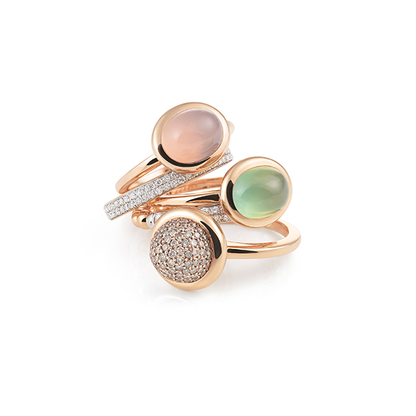 Amici_by_Al_Coro_Ringe_Brillanten_pinker_Chalcedon_Prehnit