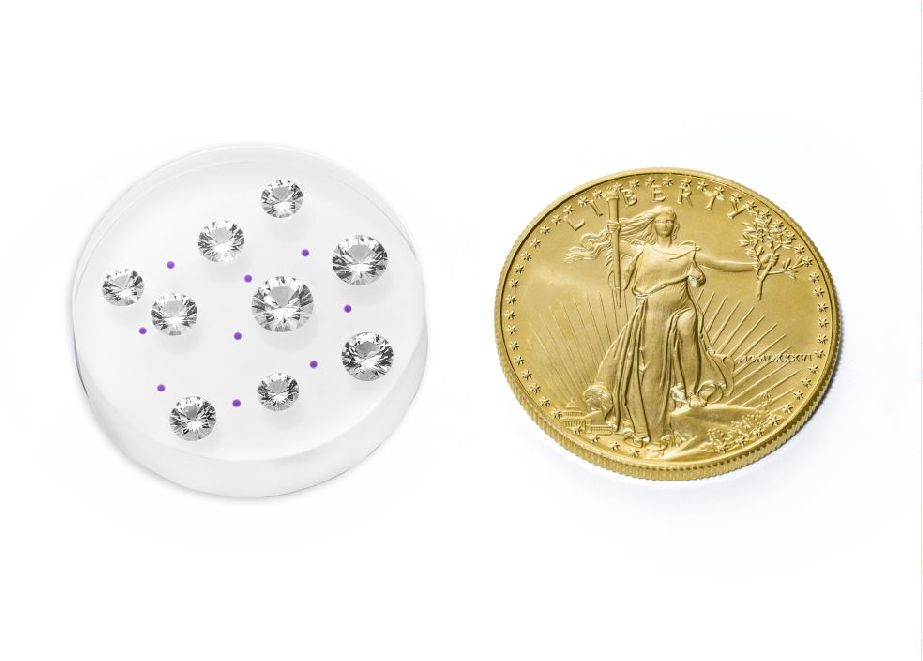 Durch die Standadisierung stellen die Diamond Coins eine echte Alternative zu Goldmünzen dar. © Diamond Standard