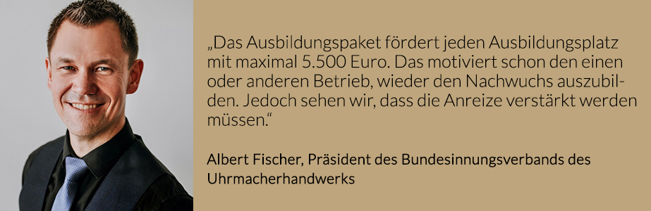 Uhrmachernachwuchs_Uhrmacher_Nachwuchs_Förderung_Albert_Fischer_Interview_Portrait