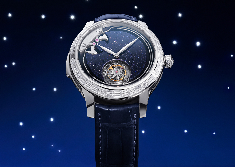 Bucherer Exclusive H. Moser & Cie.-Endeavour Minute Repeater Aventurine & Diamonds_Mood3