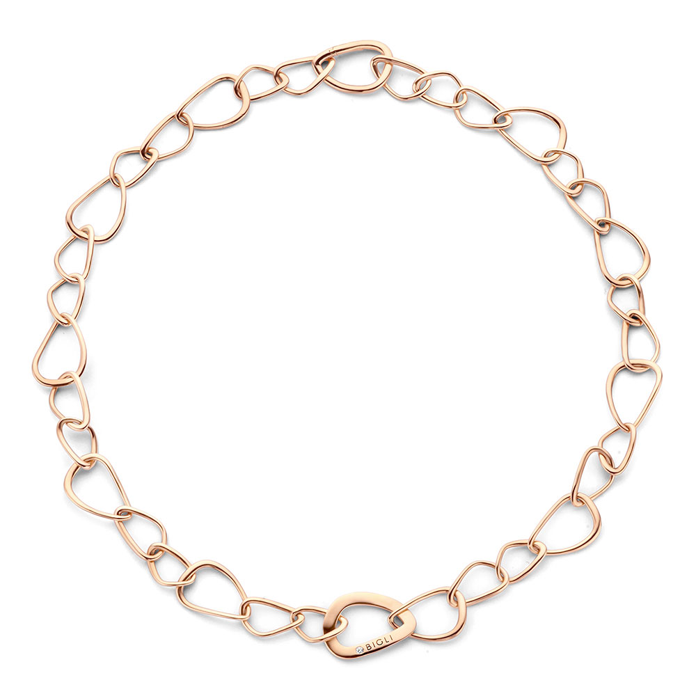 Bigli Collier "Link no 1" in Roségold. © Bigli