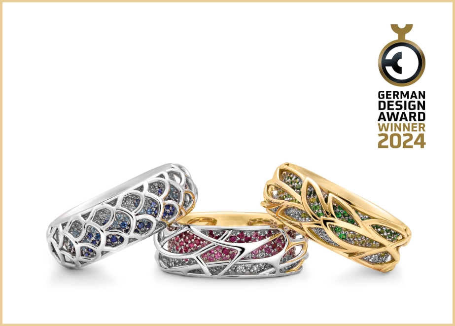 „Die „Natura“ Ringe von Breuning gewinnen den German Design Award 2024 ...