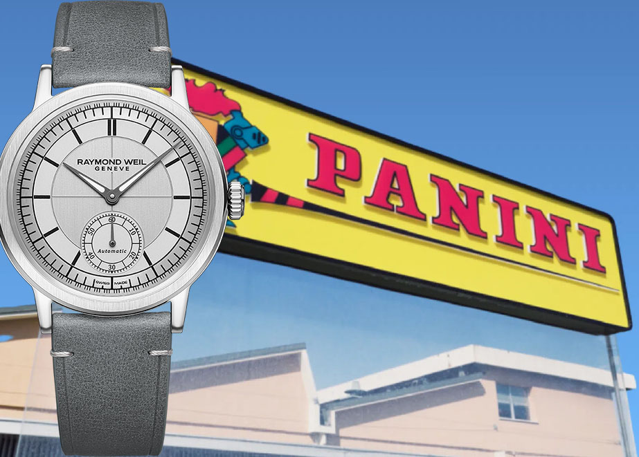 Raymond Weil X Panini Markenkooperation 2024 Millesime Uhr Sammelsticker