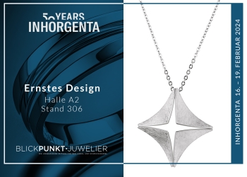Ernstes Design Inhorgenta 2024 Edelstahl Anhänger Pyramide