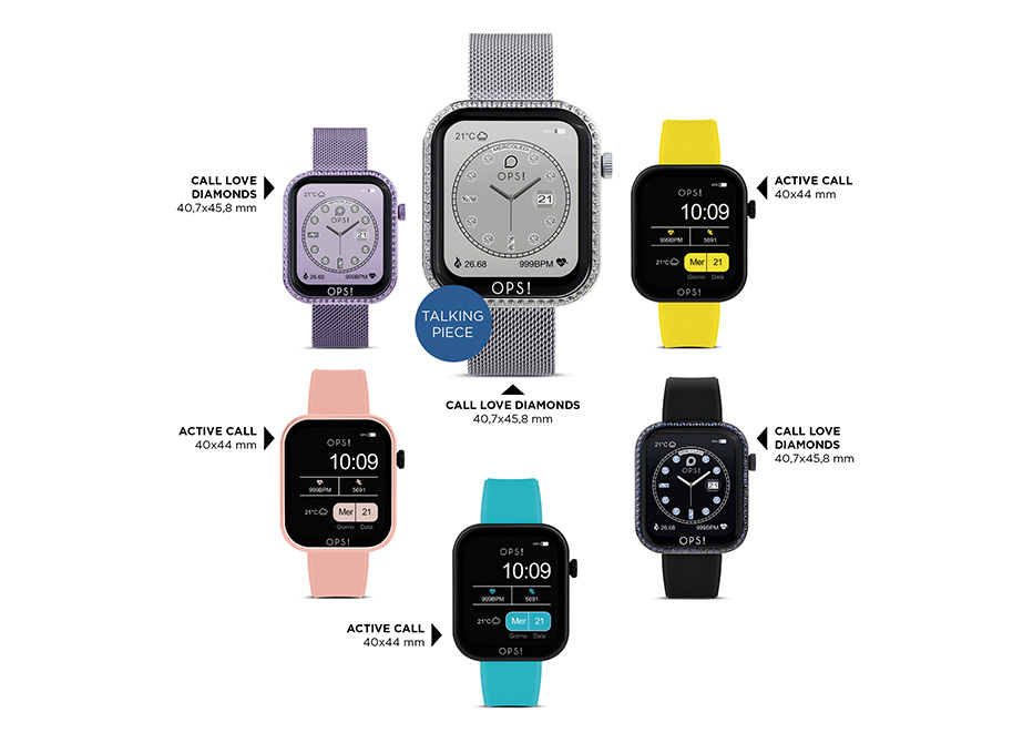 OPS_Smart_Call Love Diamonds Active Call Smartwatches