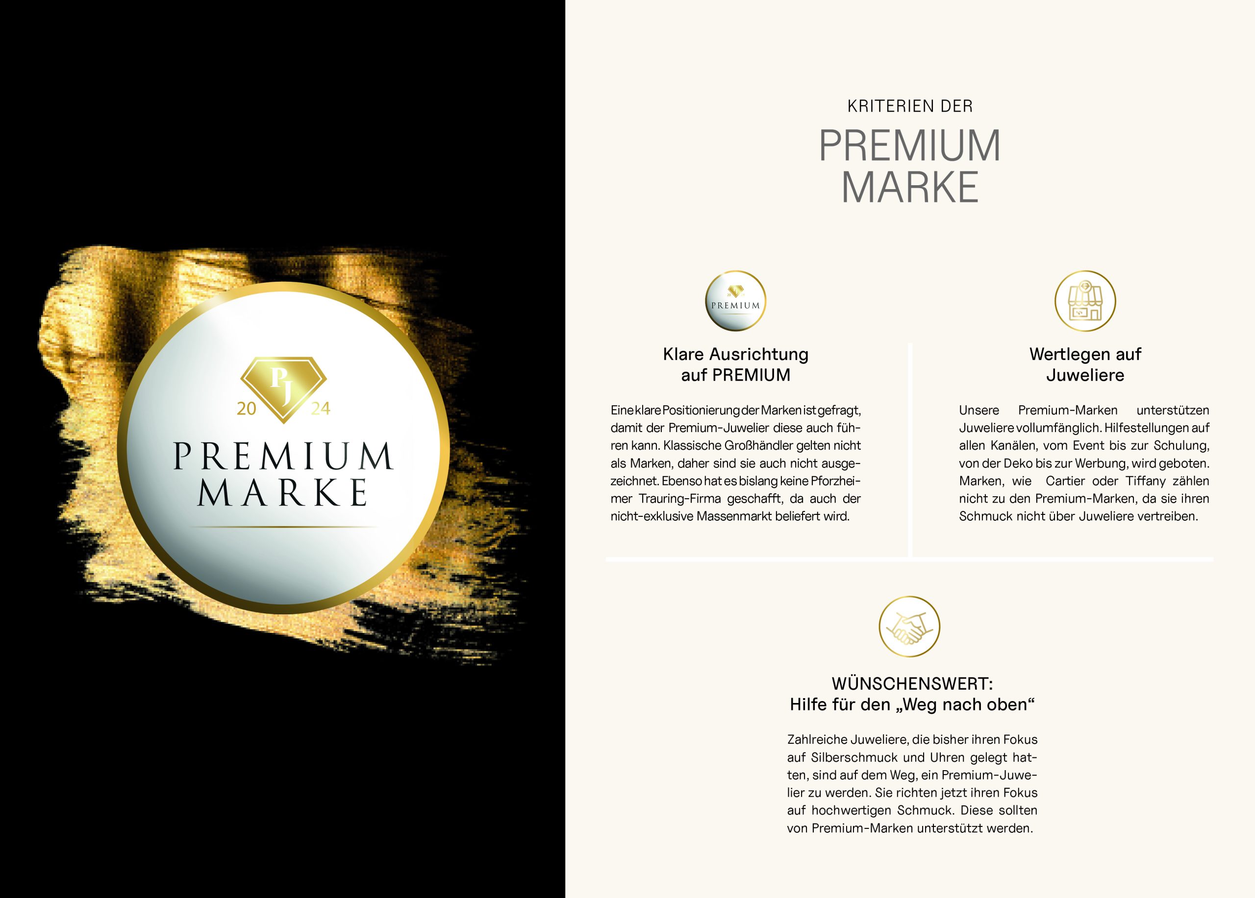 Blickpunkt Juwelier präsentiert die Kriterien für eine Premium-Marke.