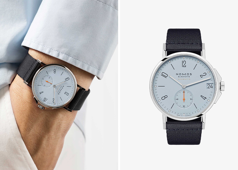 NOMOS-Modell Ahoi neomatik 38 Datum sky