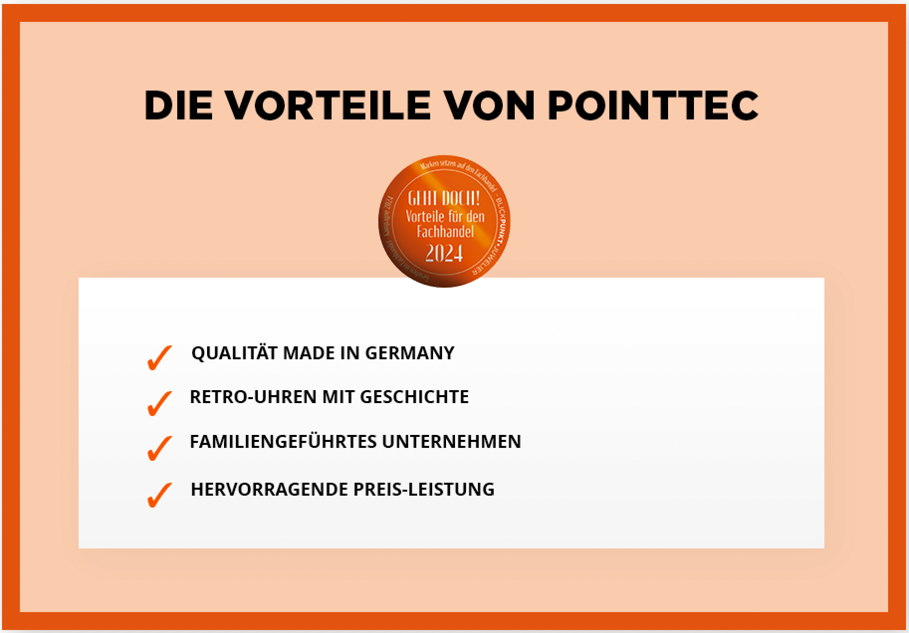 POINTTEC Vorteile für den Fachhandel