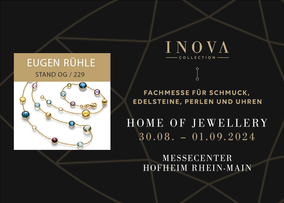 Eugen Rühle ist auf der INOVA Collection im OG, Stand 229 zu finden.