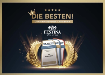 DIE BESTEN 2024: Festina als Lieblingslieferant für Uhren honoriert