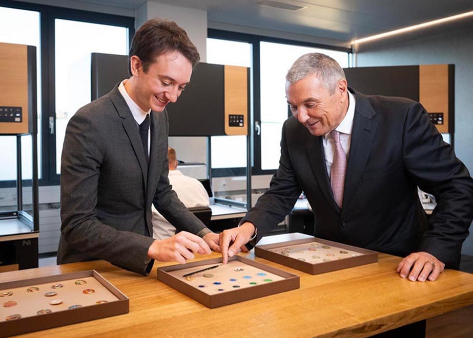 Frédéric Arnault, CEO der LVMH-Uhrendivision, und Jean-Christophe Babin, CEO von Bulgari