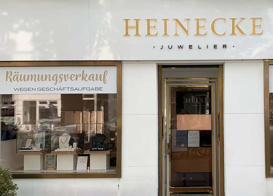 Juwelier Heinecke Hamburg Räumungsverkauf