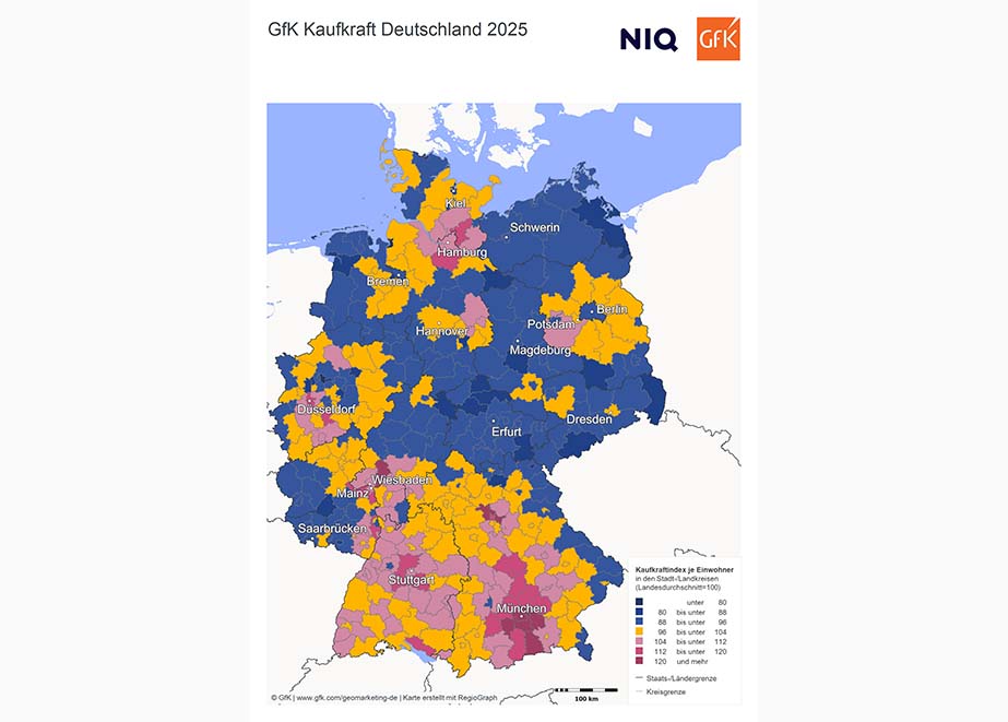 GfK Kaufkraft Deutschland 2025