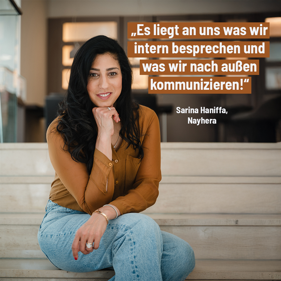 Sarina Haniffa richtet einen Appell an die Branche. ©Nayhera