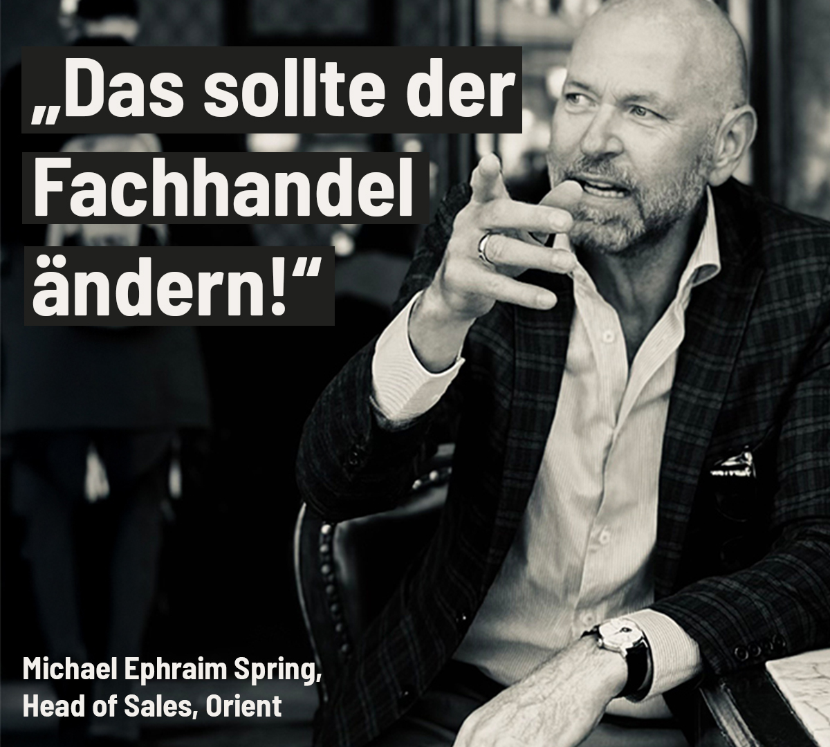 Spring über Änderungen im Fachhandel. ©Orient