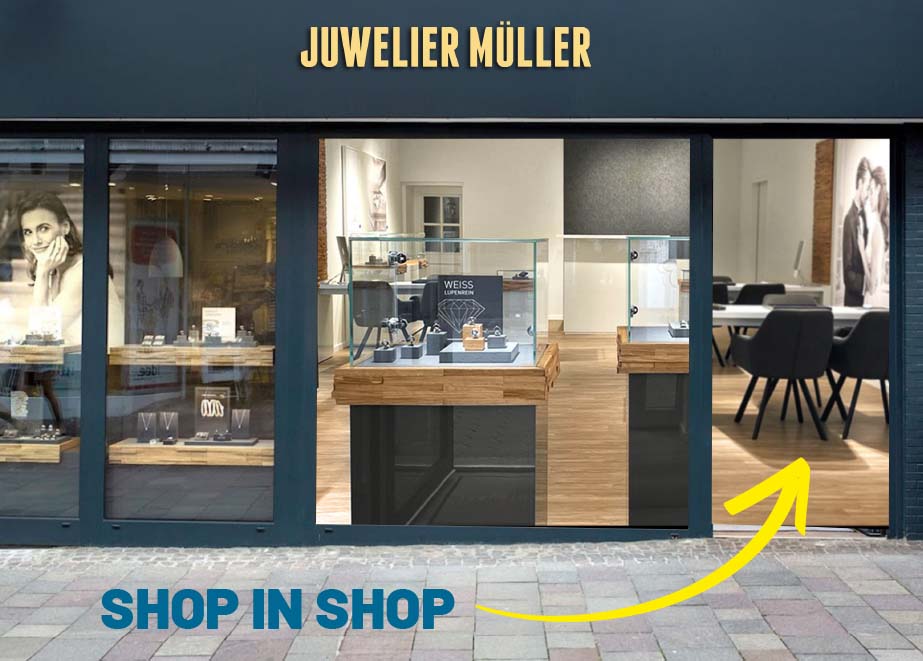 Trauringschmiede Juwelier Müller Shop in Shop