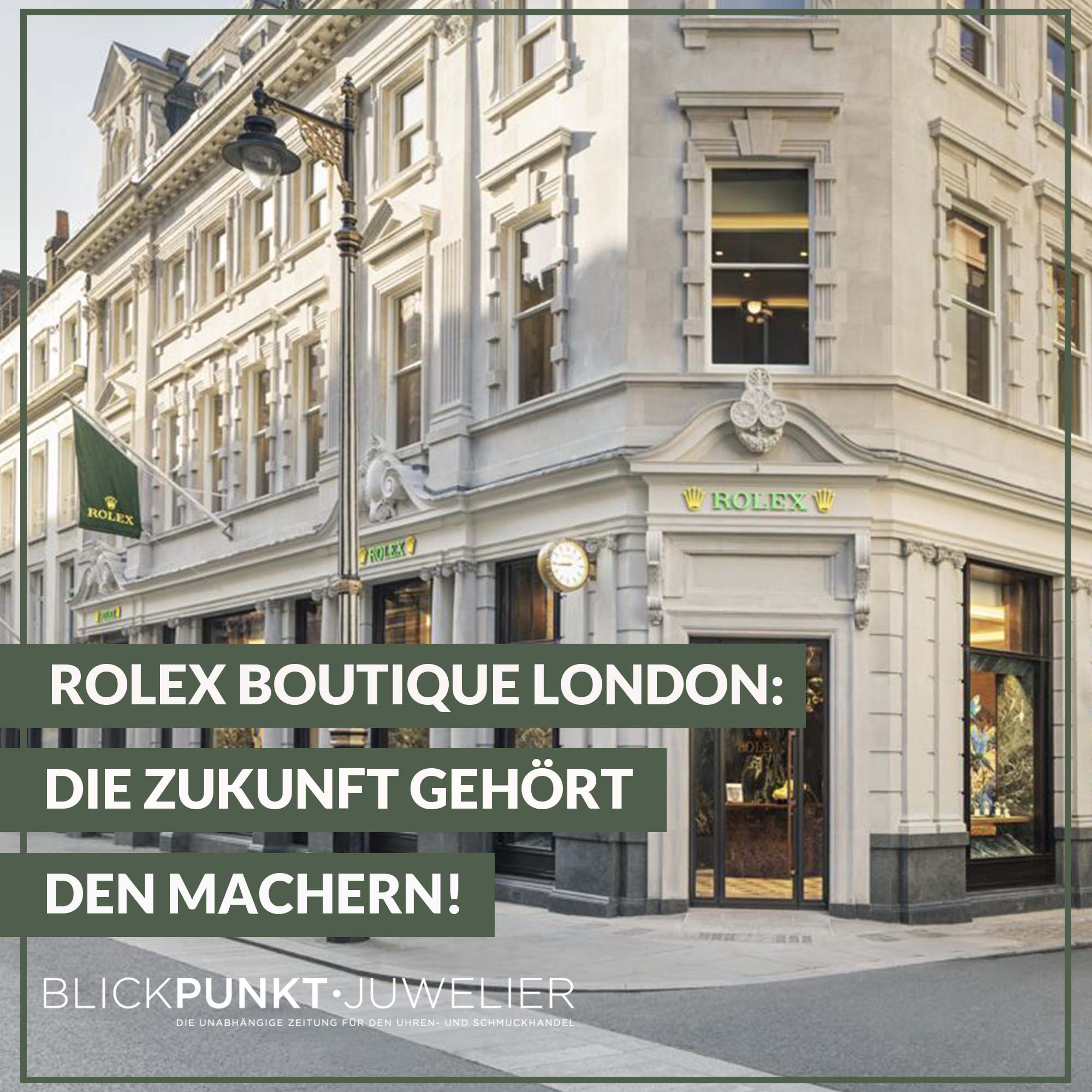 BPJ Rolex Boutique London Eröffnung