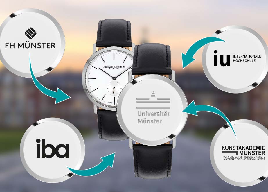 Mit Gravuhr bestanden Uni Abi Uhr Münster Mit Gravuhr bestanden Uni Abi Uhr Münster