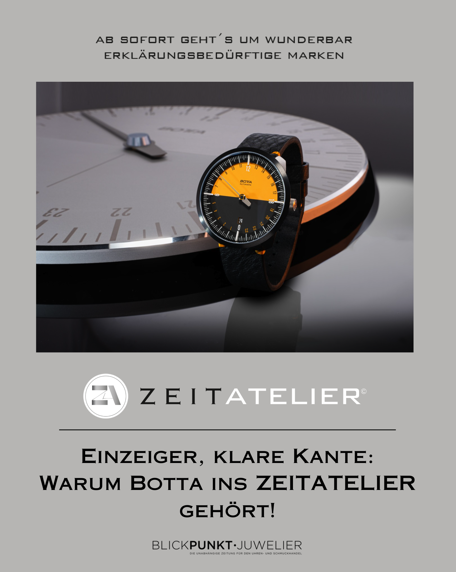 Botta Zeitatelier Uhrenmarke Botta Zeitatelier Uhrenmarke