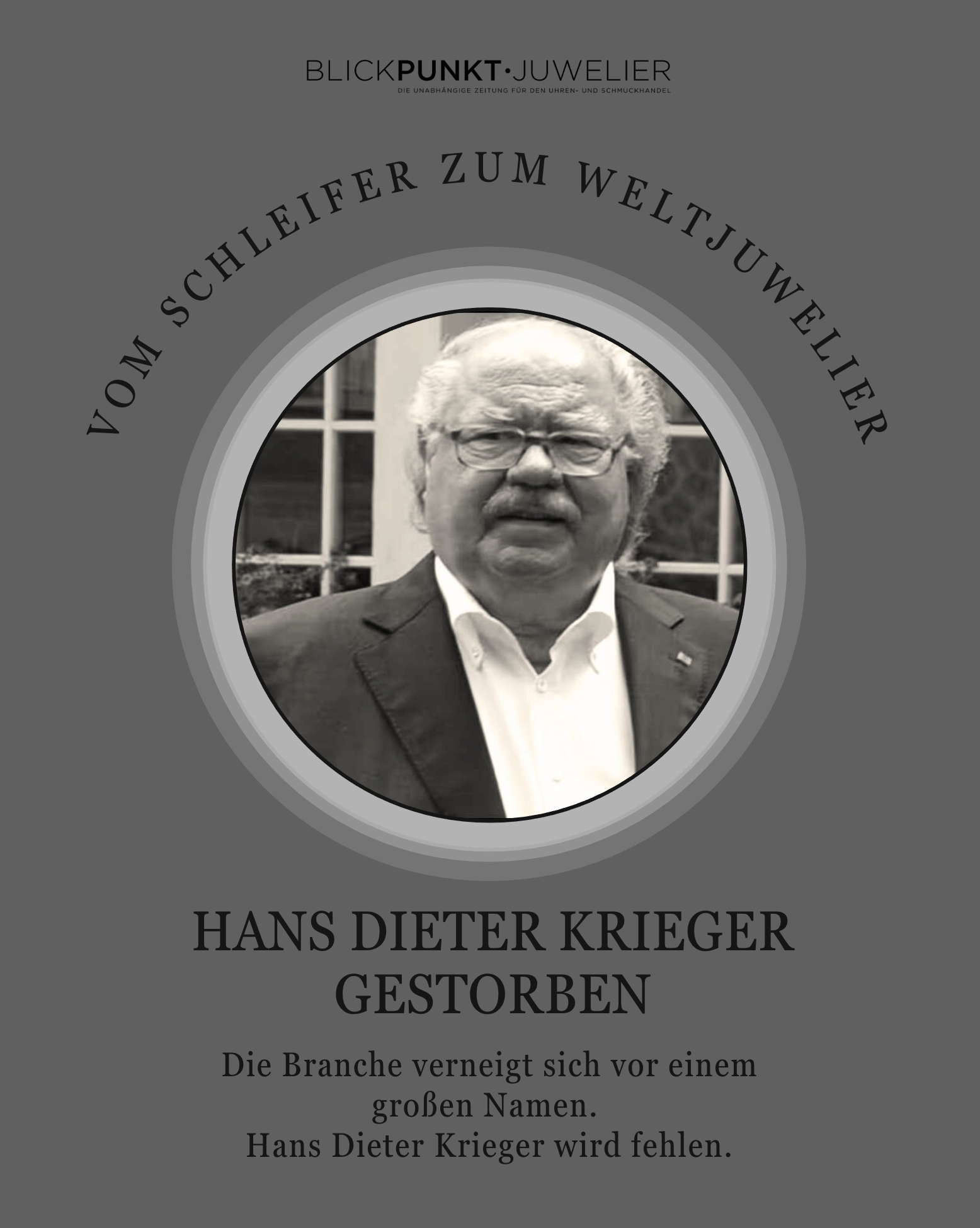 Hans Dieter Krieger gestorben Hans Dieter Krieger gestorben