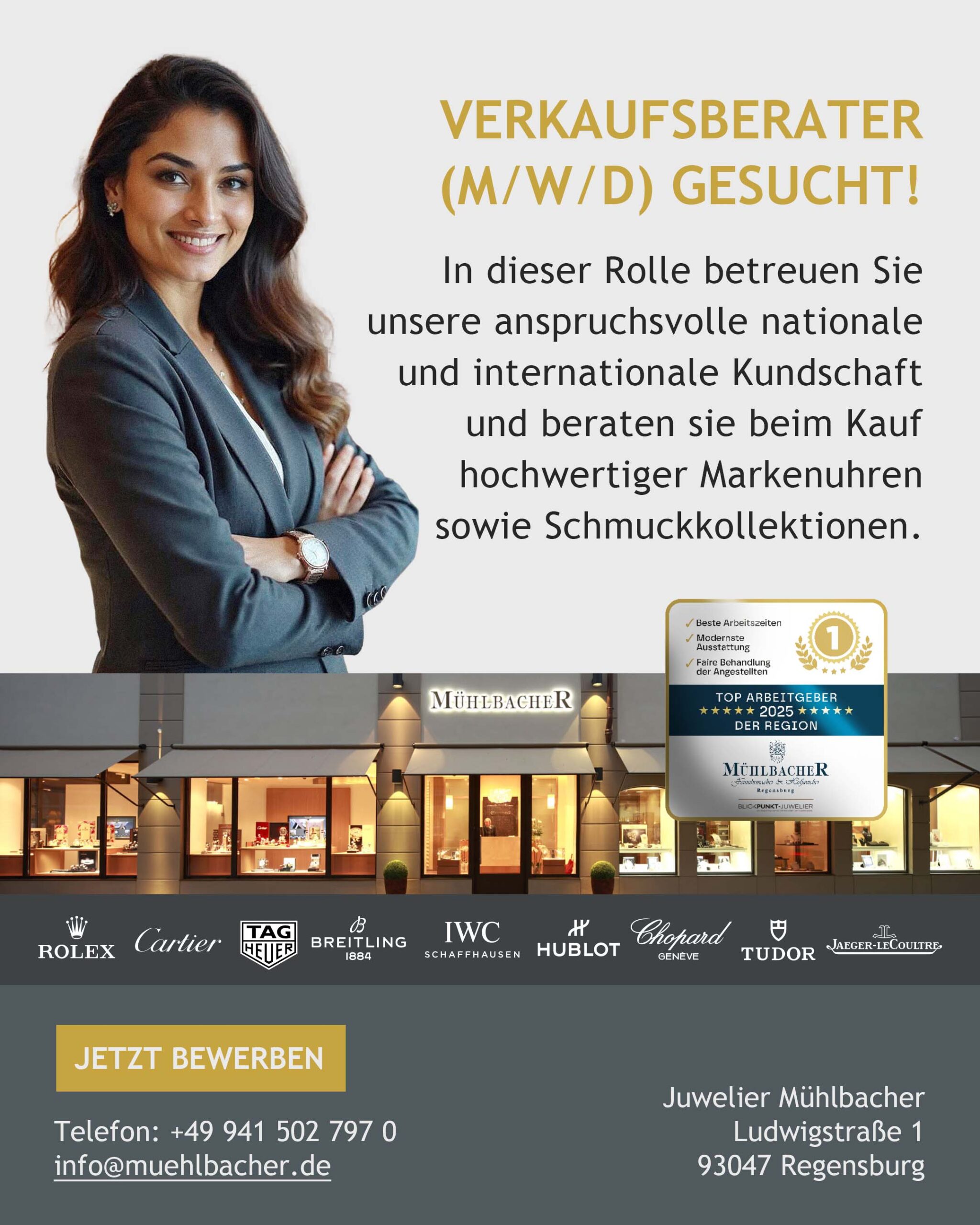 Mühlbacher Verkaufsberater gesucht Mühlbacher Verkaufsberater gesucht