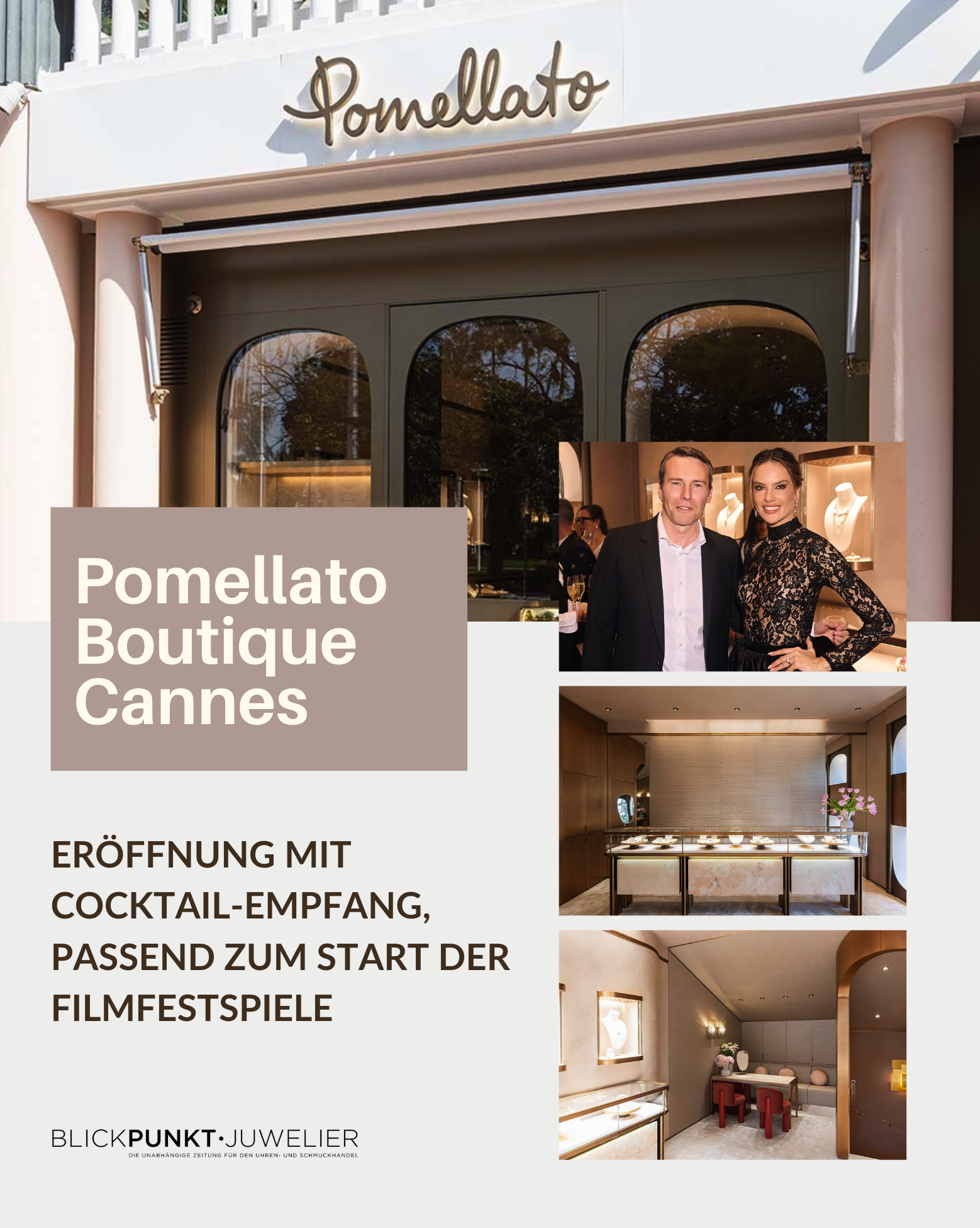 Pomellato Boutique Cannes Eröffnung BPJ Pomellato Boutique Cannes Eröffnung BPJ