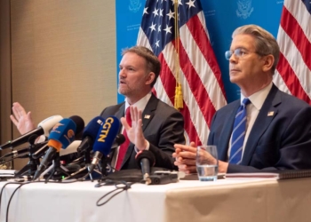 US-Handelsbeauftragter Jamieson Greer (links) und US-Finanzminister Scott Bessent (rechts).
