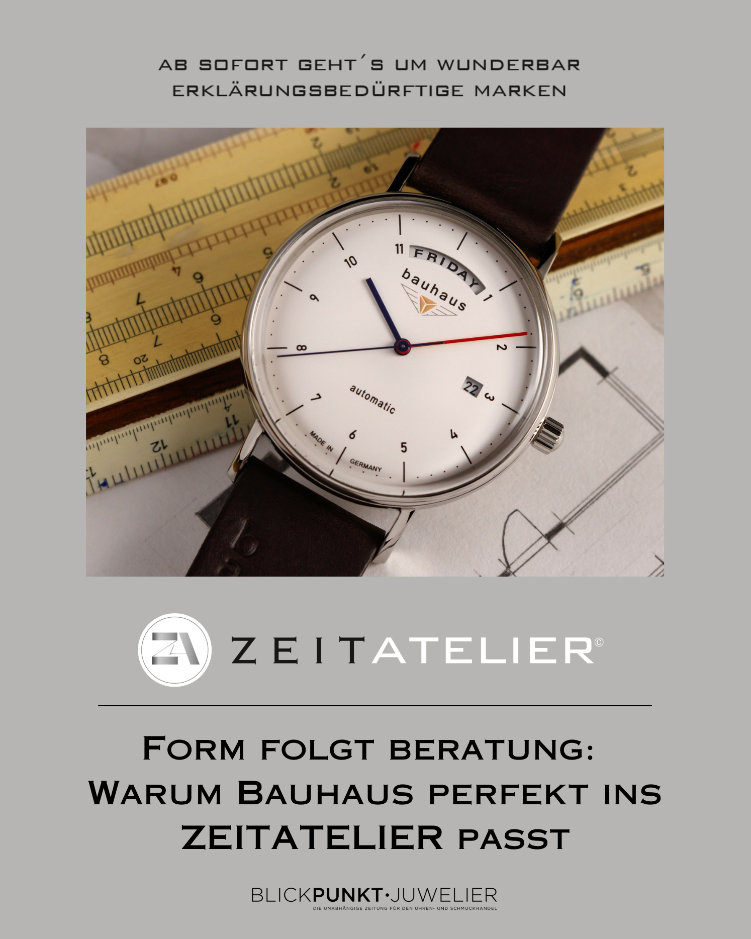 bauhaus Zeitatelier Uhrenmarke bauhaus Zeitatelier Uhrenmarke