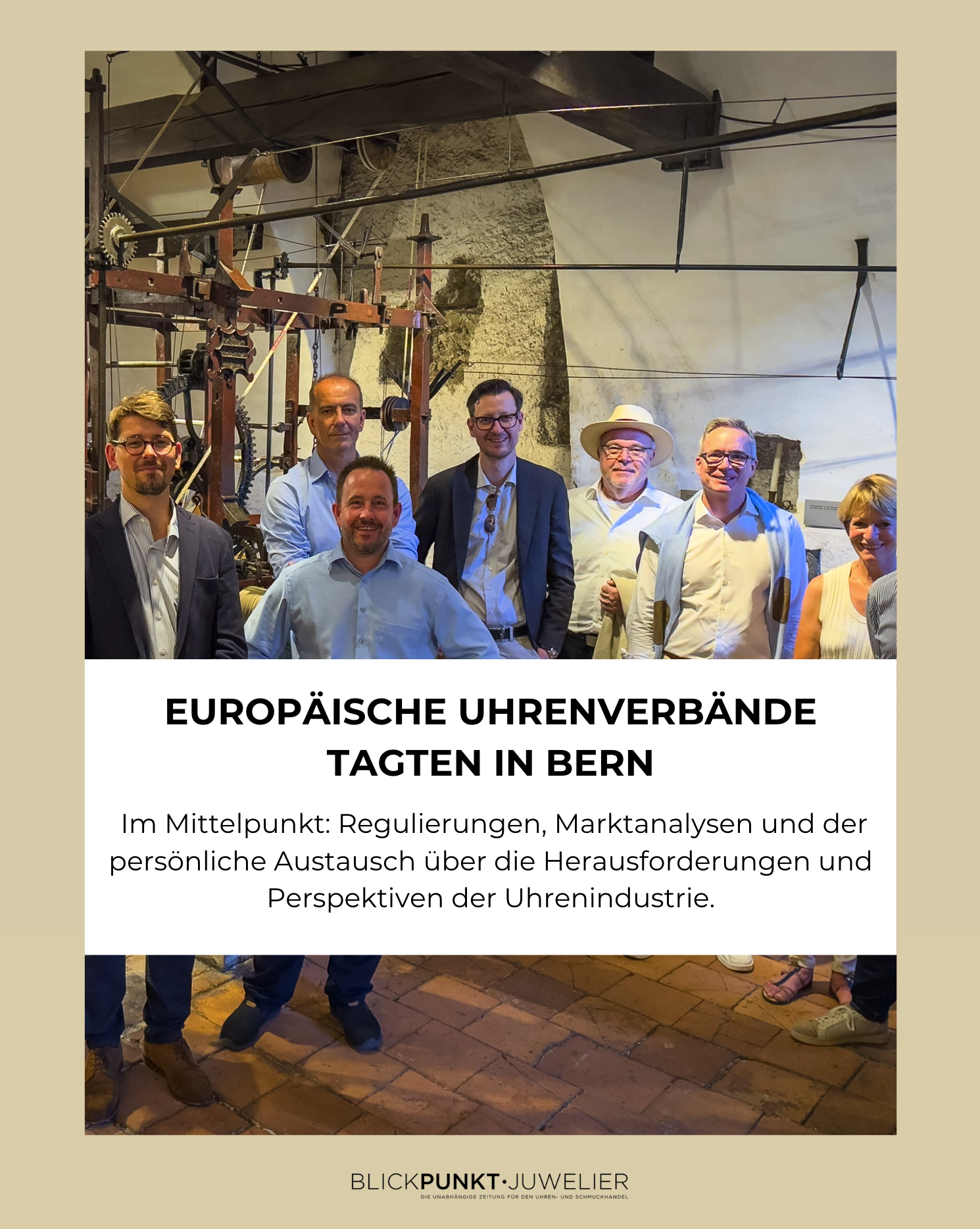 Europäische Uhrenverbände Tagung Bern 2025