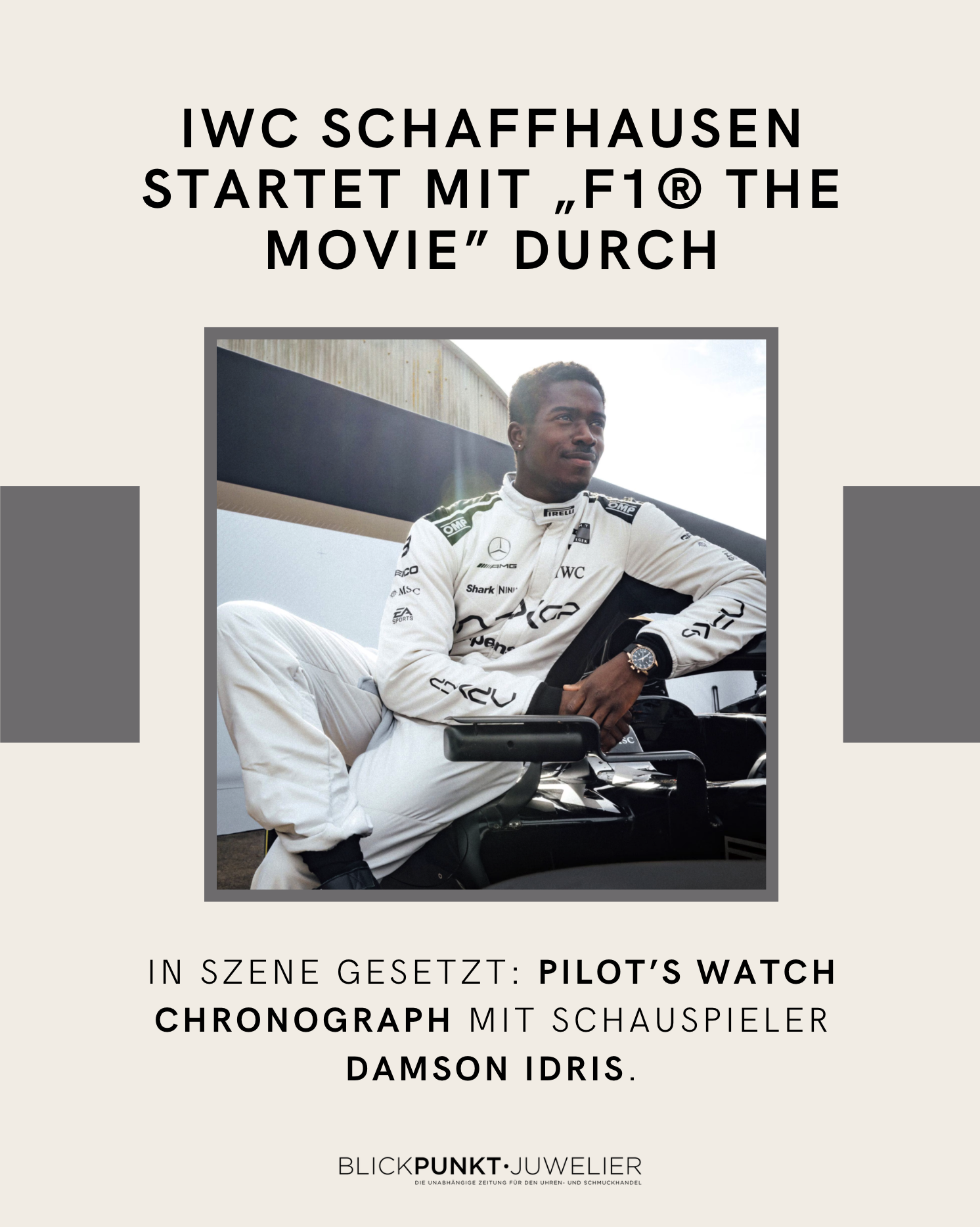 IWC Schaffhausen F1 The Movie Damson Idris SOM
