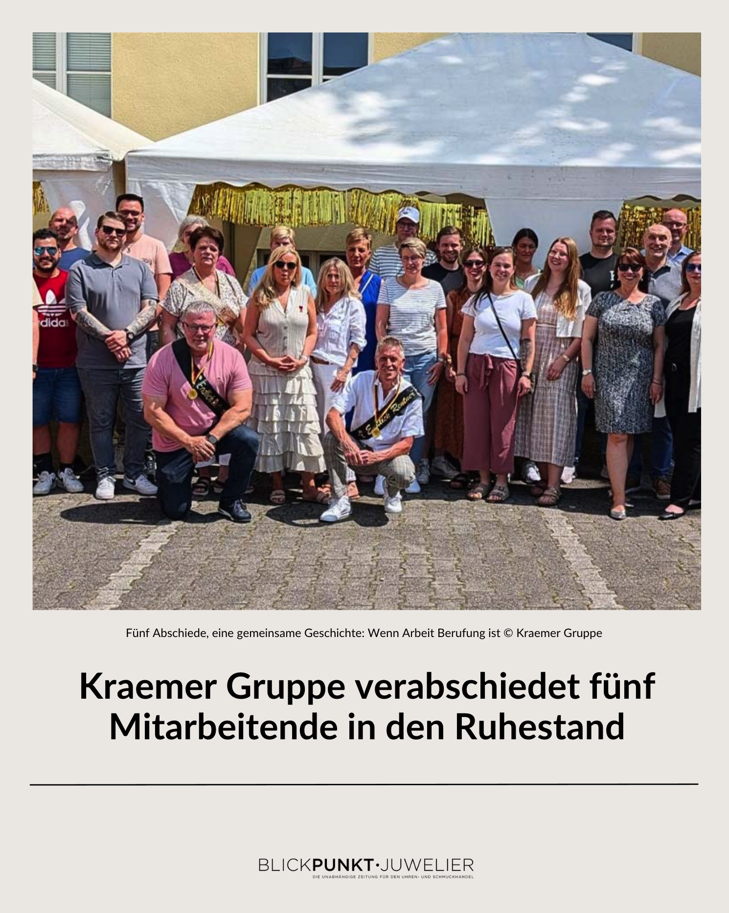 Kraemer Gruppe Abschied Mitarbeiter Ruhestand Kraemer Gruppe Abschied Mitarbeiter Ruhestand
