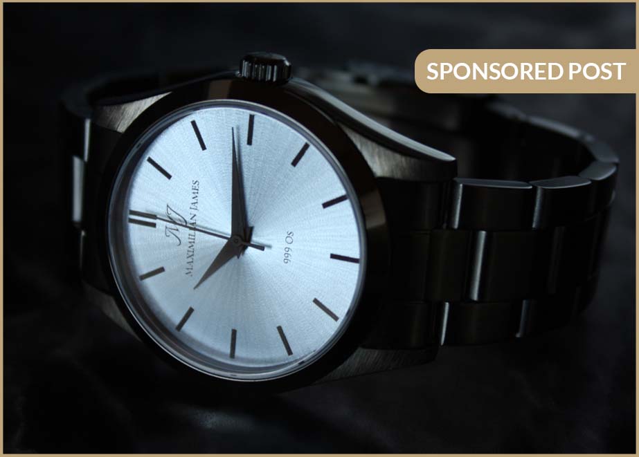 Neu Maximilian James Osmium Uhr Black Steel