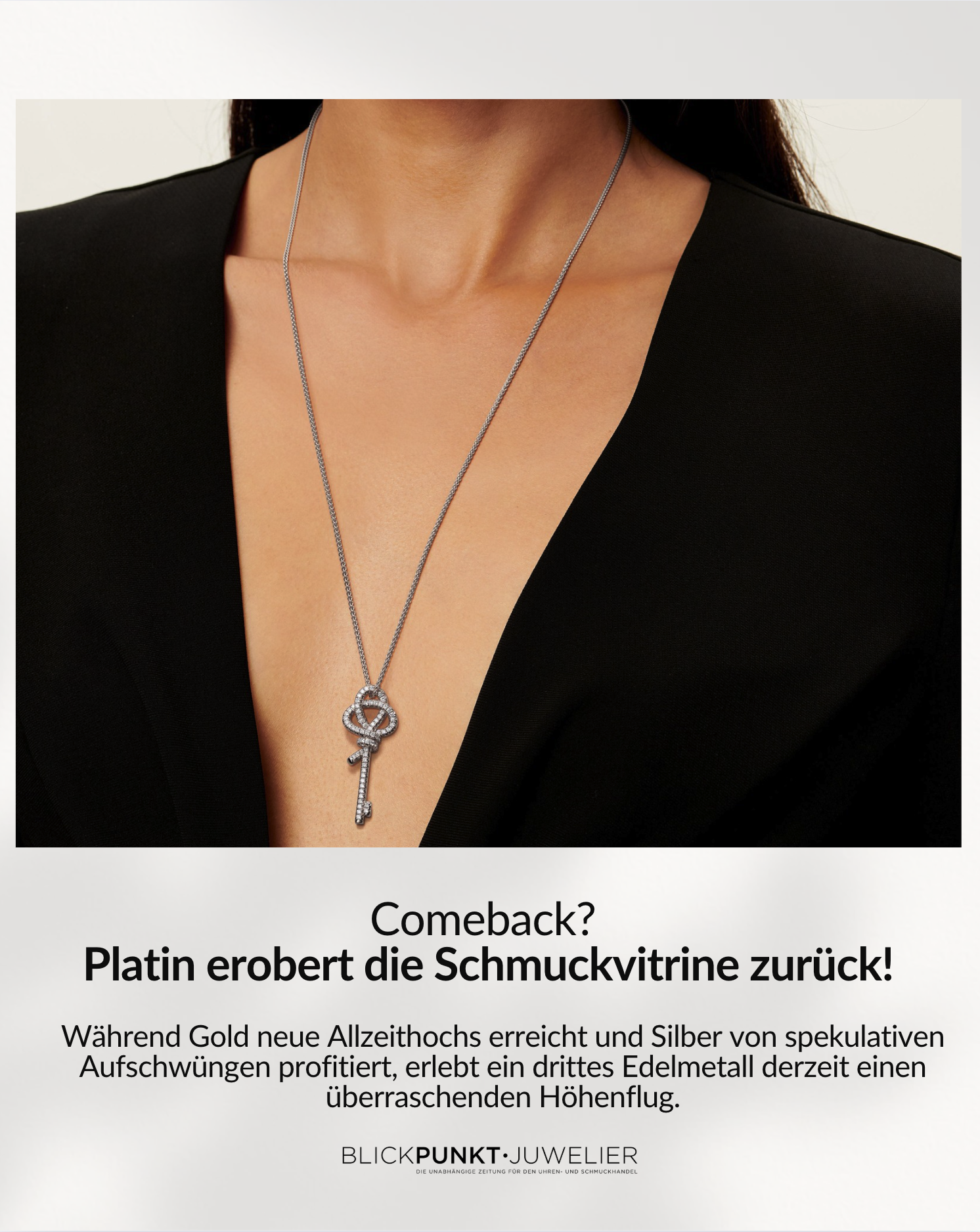 Platin Schmuck Comeback