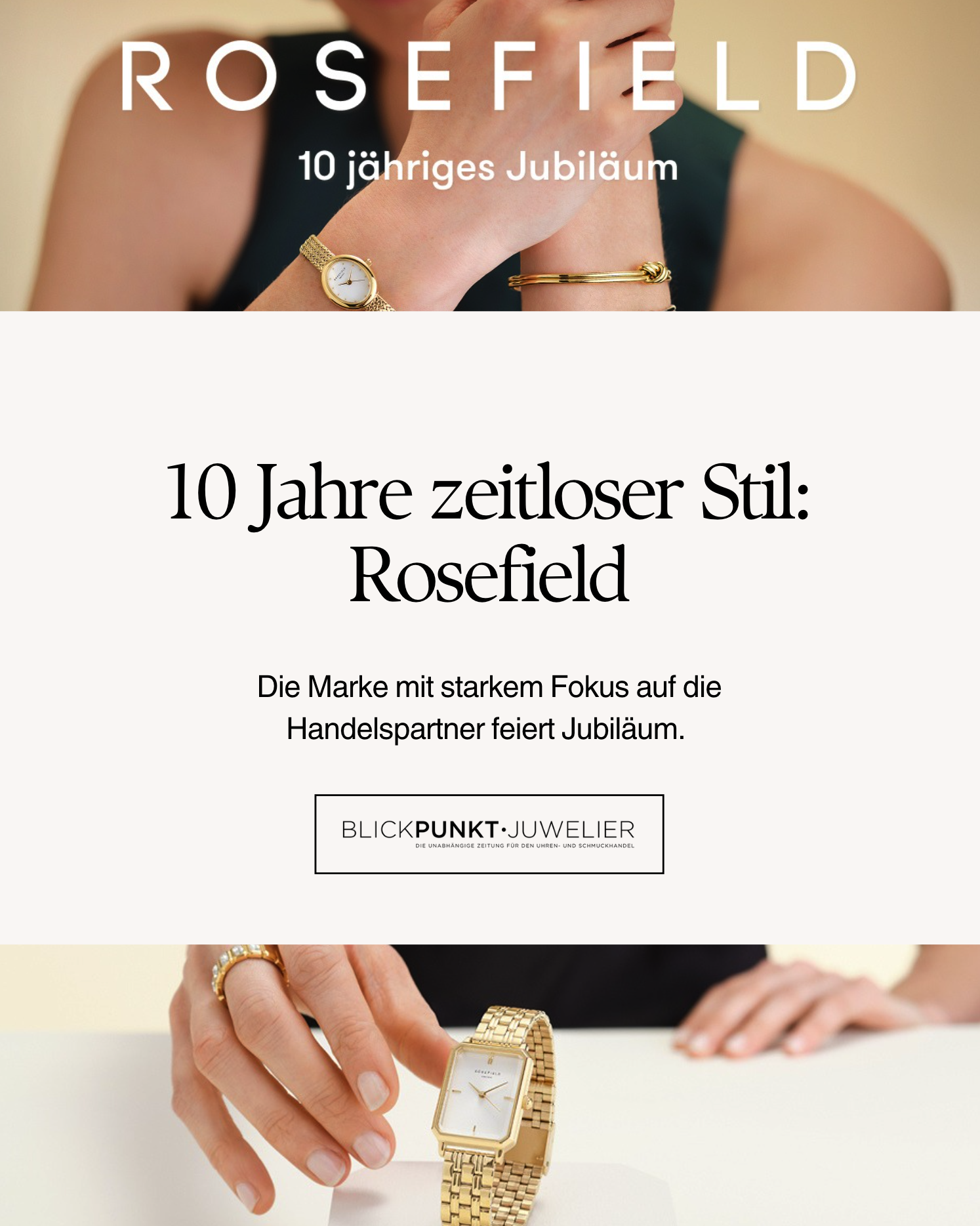 Rosefield 10 Jahre Jubiläum