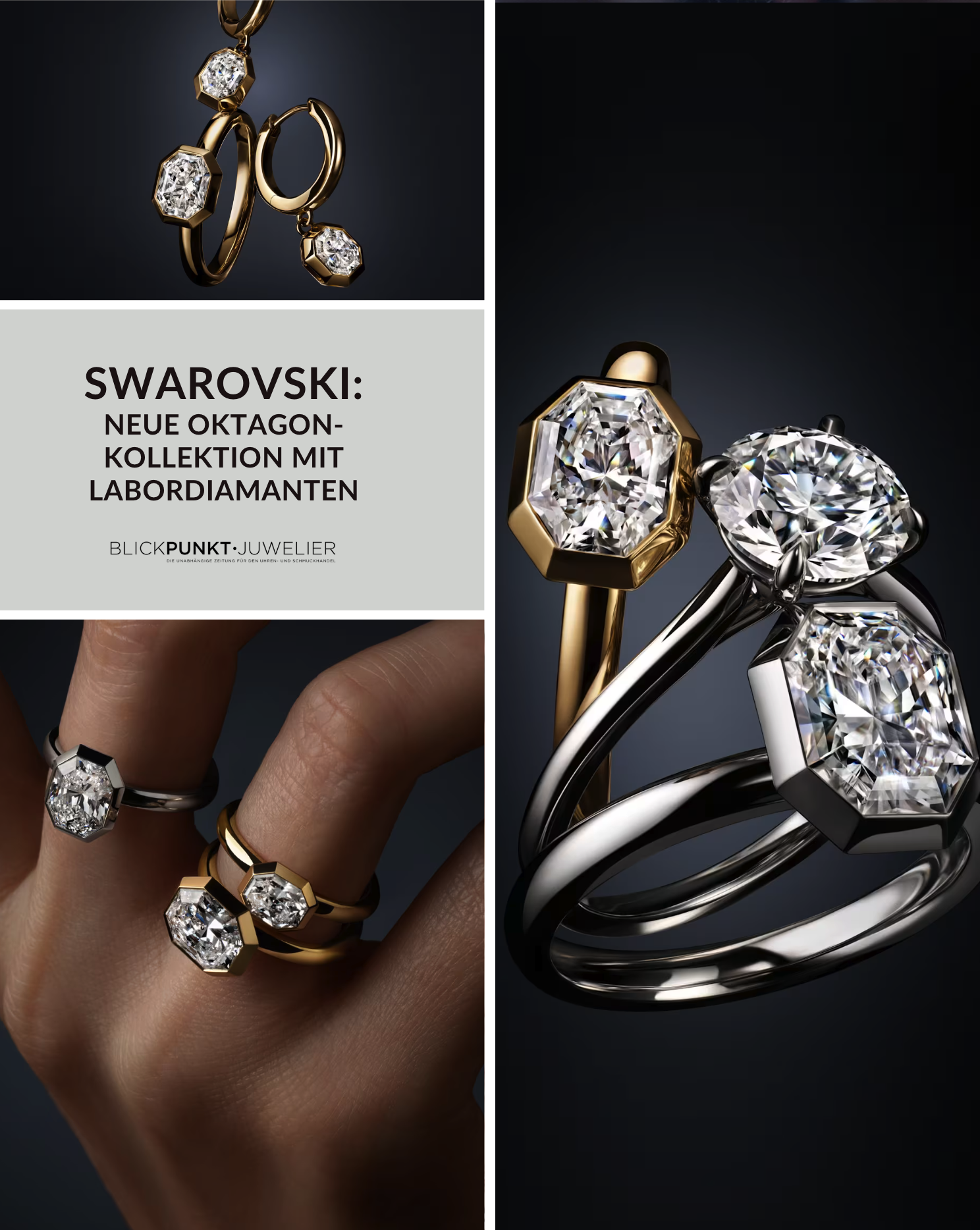 Swarovski Oktagon Labordiamanten Swarovski Oktagon Labordiamanten
