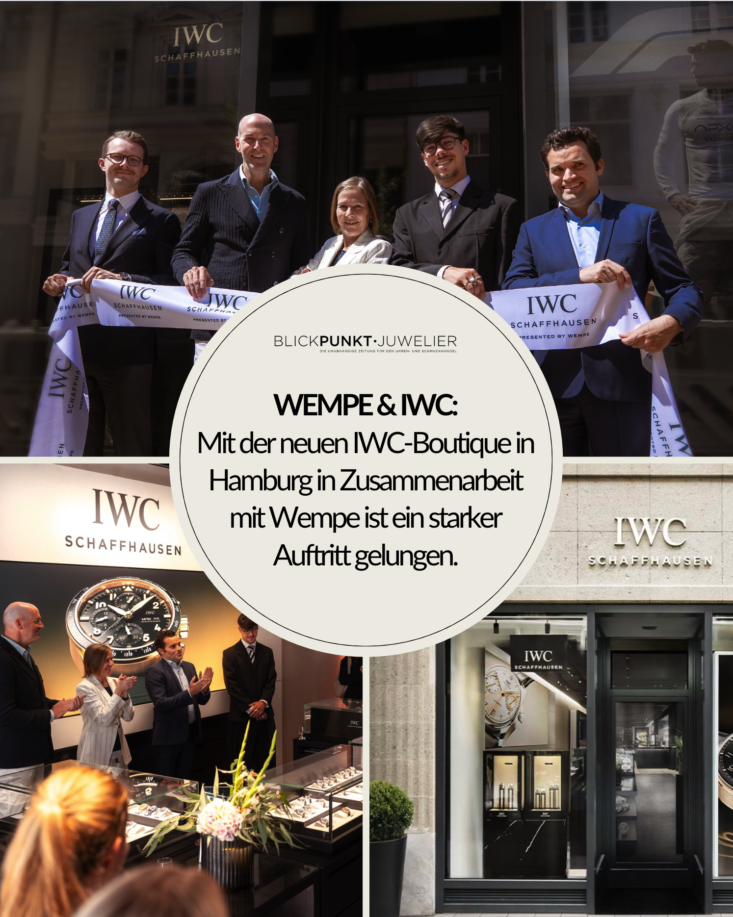 Wempe IWC Schaffhausen Hamburg Eröffnung Wempe IWC Schaffhausen Hamburg Eröffnung
