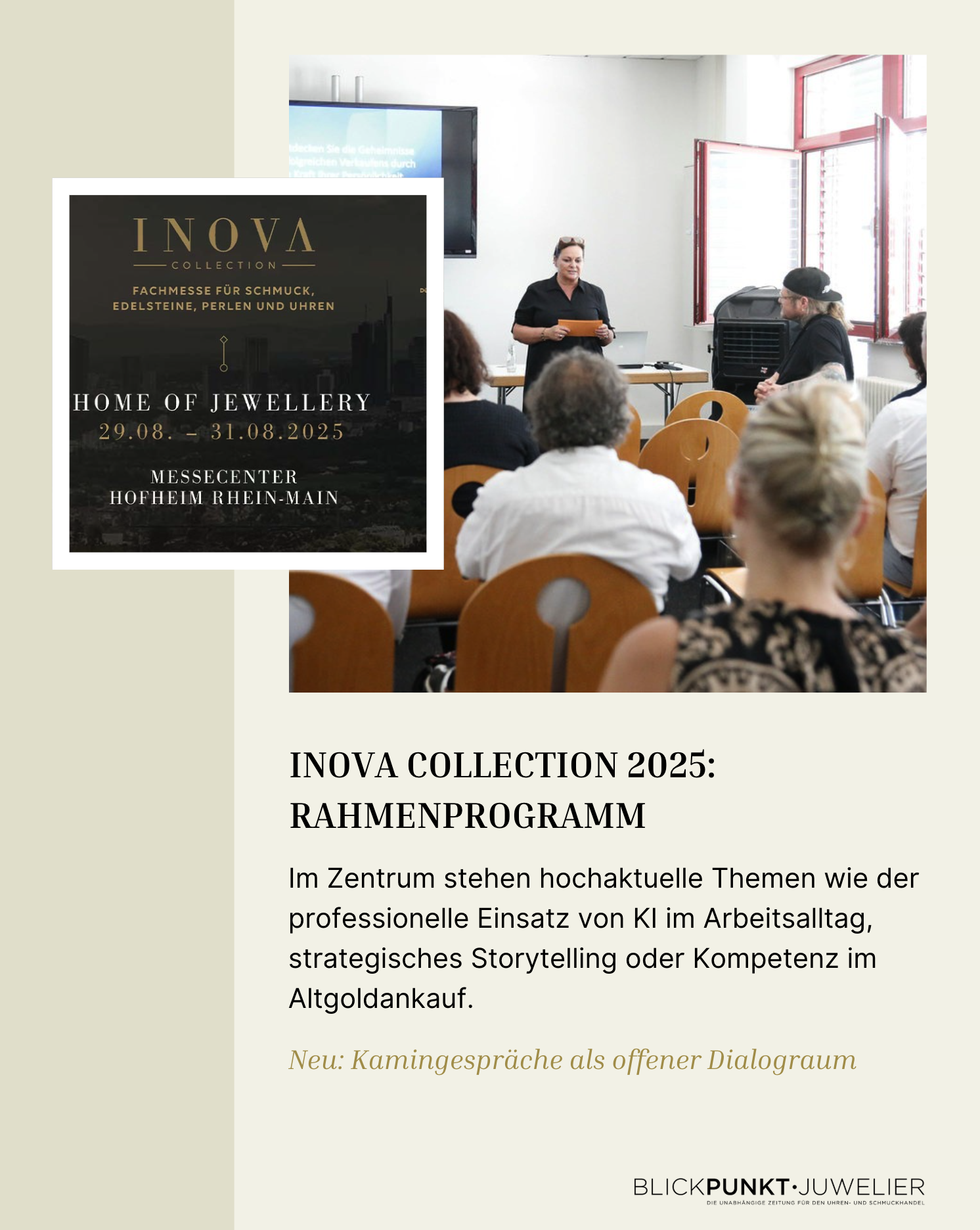 Inova Collection 2025 Rahmenprogramm Inova Collection 2025 Rahmenprogramm