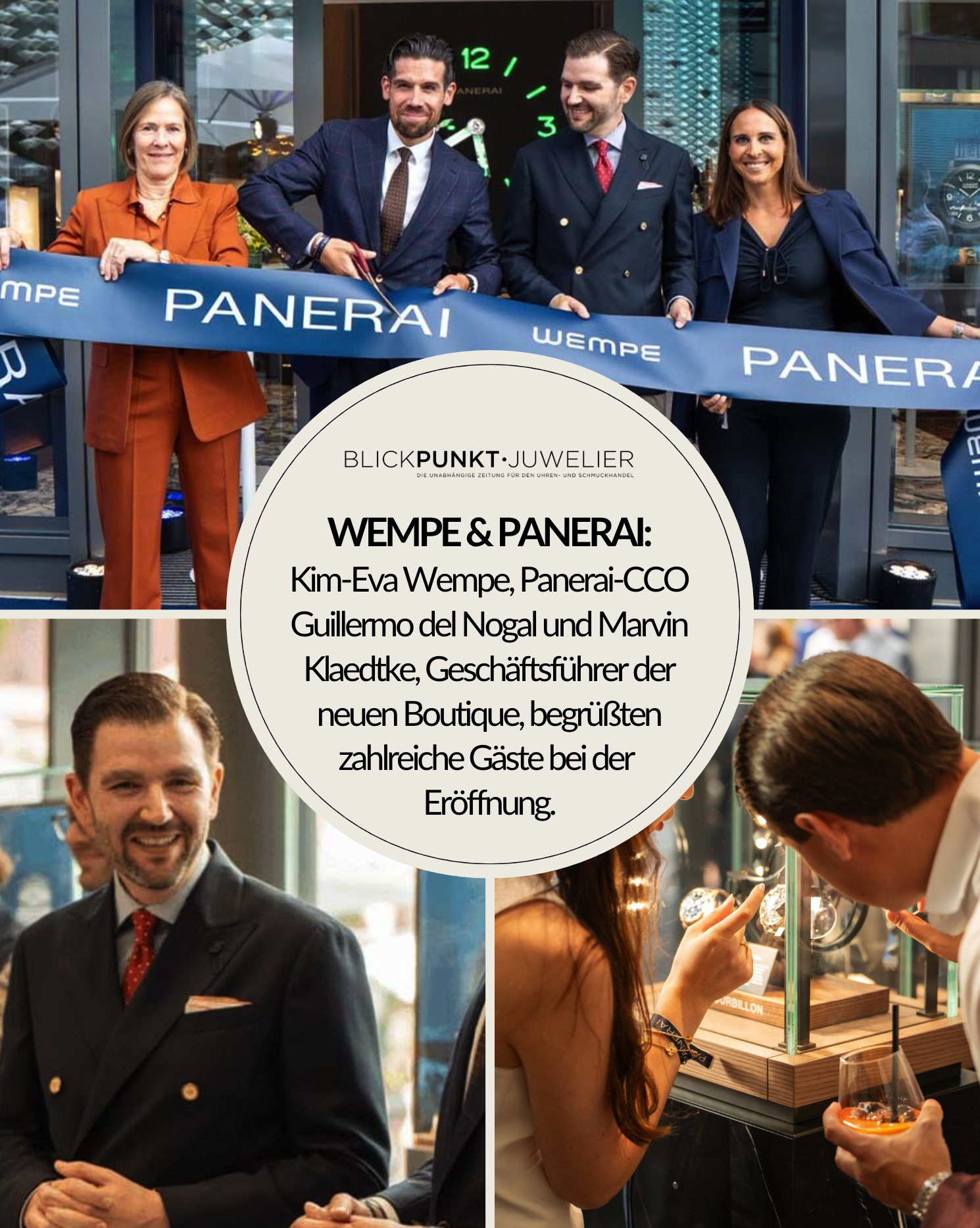 Wempe Panerai Boutique Stuttgart Eröffnung Feier