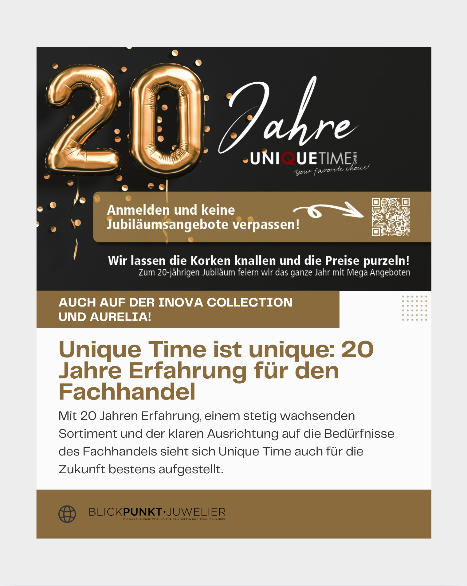 20 Jahre Unique Time 20 Jahre Unique Time