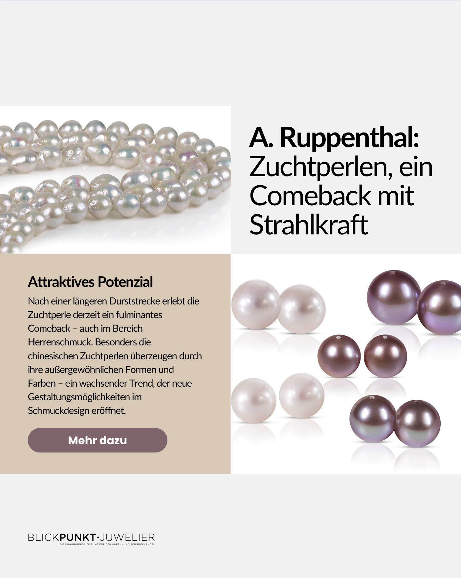 A Ruppenthal Zuchtperlen A Ruppenthal Zuchtperlen