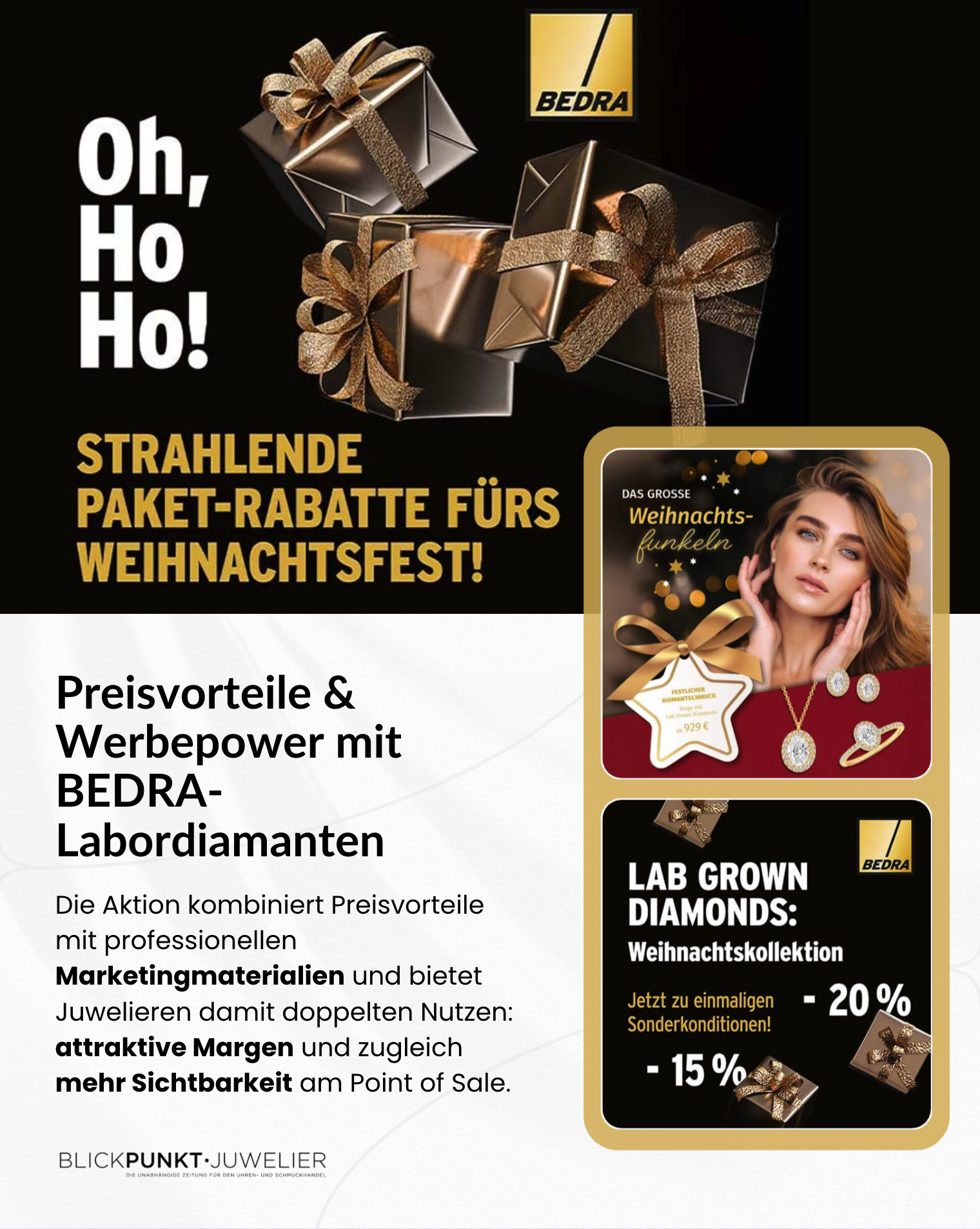 BEDRA Labordiamanten Weihnachtsaktion BEDRA Labordiamanten Weihnachtsaktion